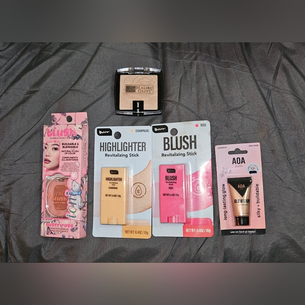 Makeup Bundle- Blush, Highlighter, Luminous Finishing Powder + More BNIB